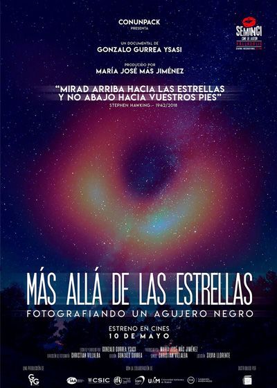 MÁS ALLÁ DE LAS ESTRELLAS. FOTOGRAFIANDO UN AGUJERO NEGRO 3 mas-alla-de-las-estrellas-fotografiando-un-agujero-negro-cartel-cine-con-ñ