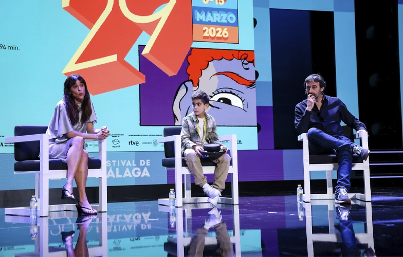 <strong>Un hijo</strong>: Un drama familiar que se disfraza de thriller 1 Macarena García, Ian Cortegoso y Nacho La Casa presentaron 'Un hijo' en el Festival de Málaga. ©Rocío Berro Bianco