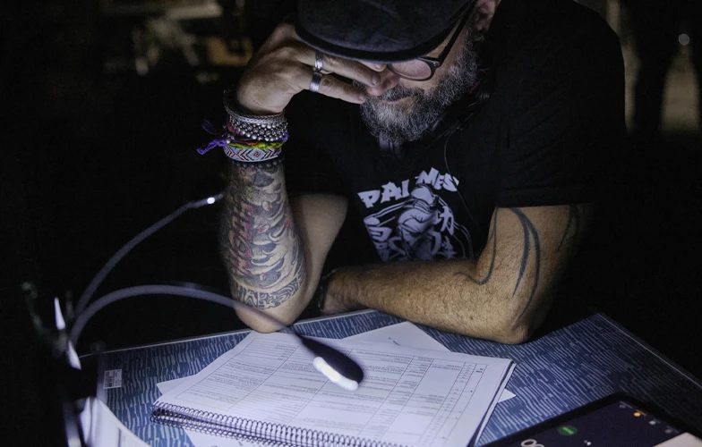Hugo Ruiz en el rodaje de 'Dante'. ©Jorge Fuembuena
