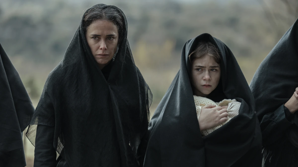'Sacamantecas' es un 'true crime' en clave feminista y pacifista sobre los monstruos en épocas de crisis 2 Patricia López Arnaiz y Haizea Carneros en 'Sacamantecas'. ©Unai Mateo